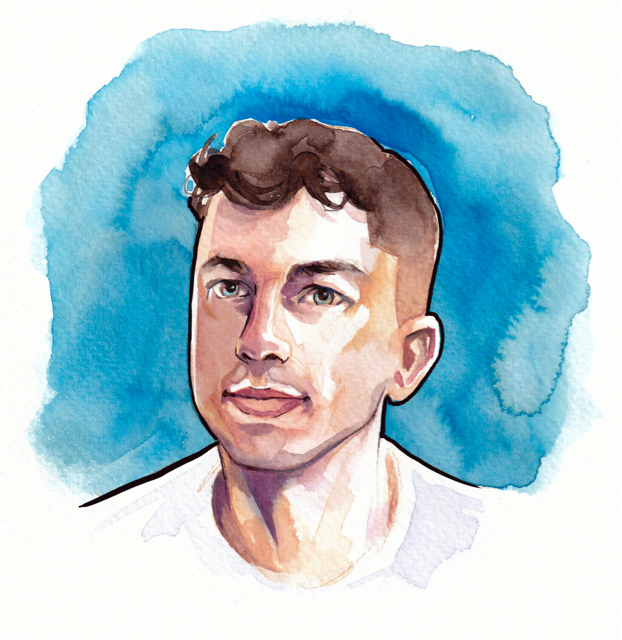 Devin Ross Watercolor Portrait